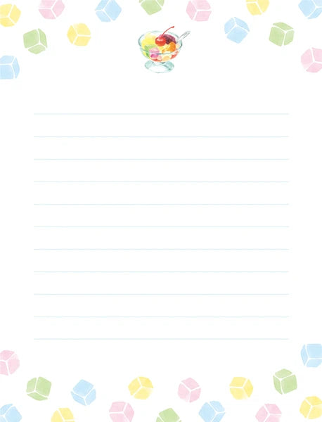 今日のお手紙レターセット あんみつ