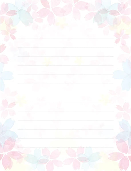 今日のお手紙レターセット ふわりさくら