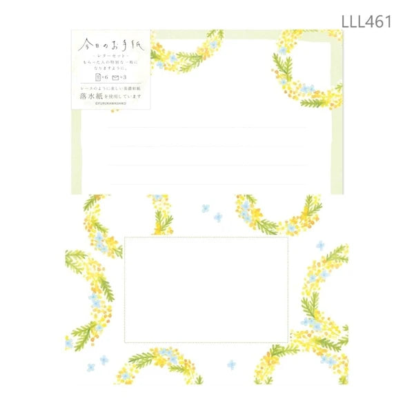 今日のお手紙 ミモザリース