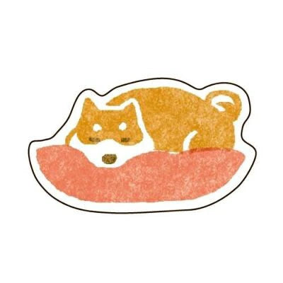 和紙フレークシール ぽちっと しばいぬ