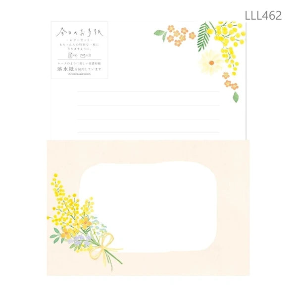 今日のお手紙 ミモザブーケ