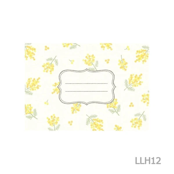 ハンコのレターセット ほんわかミモザ