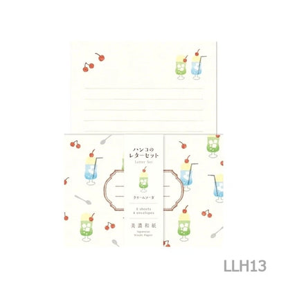 ハンコのレターセット クリームソーダ