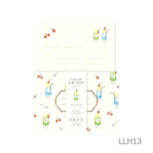 ハンコのレターセット クリームソーダ