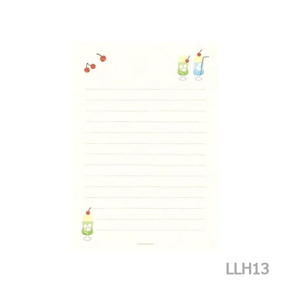 ハンコのレターセット クリームソーダ