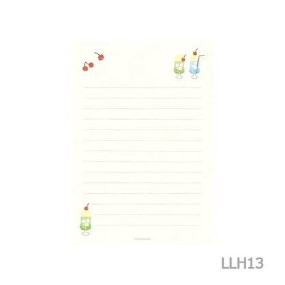 ハンコのレターセット クリームソーダ