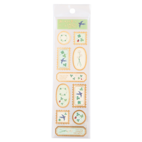 刺繍を楽しむシール クローバー