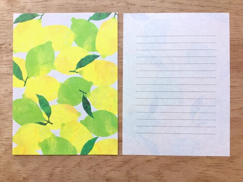 紙マルシェ とれたてレターセット レモン