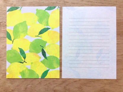 紙マルシェ とれたてレターセット レモン